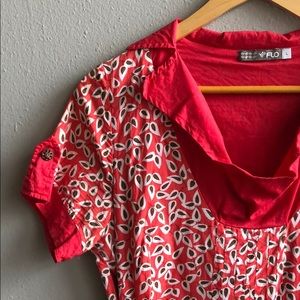 Vintage-inspired red dress